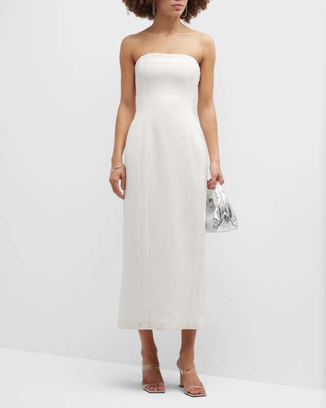 Elizabeth Strapless Midi Dress