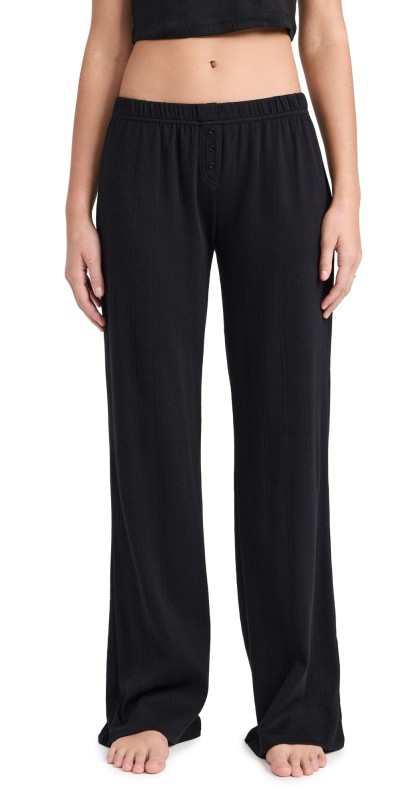 COUCOU The Pointelle Pants Black