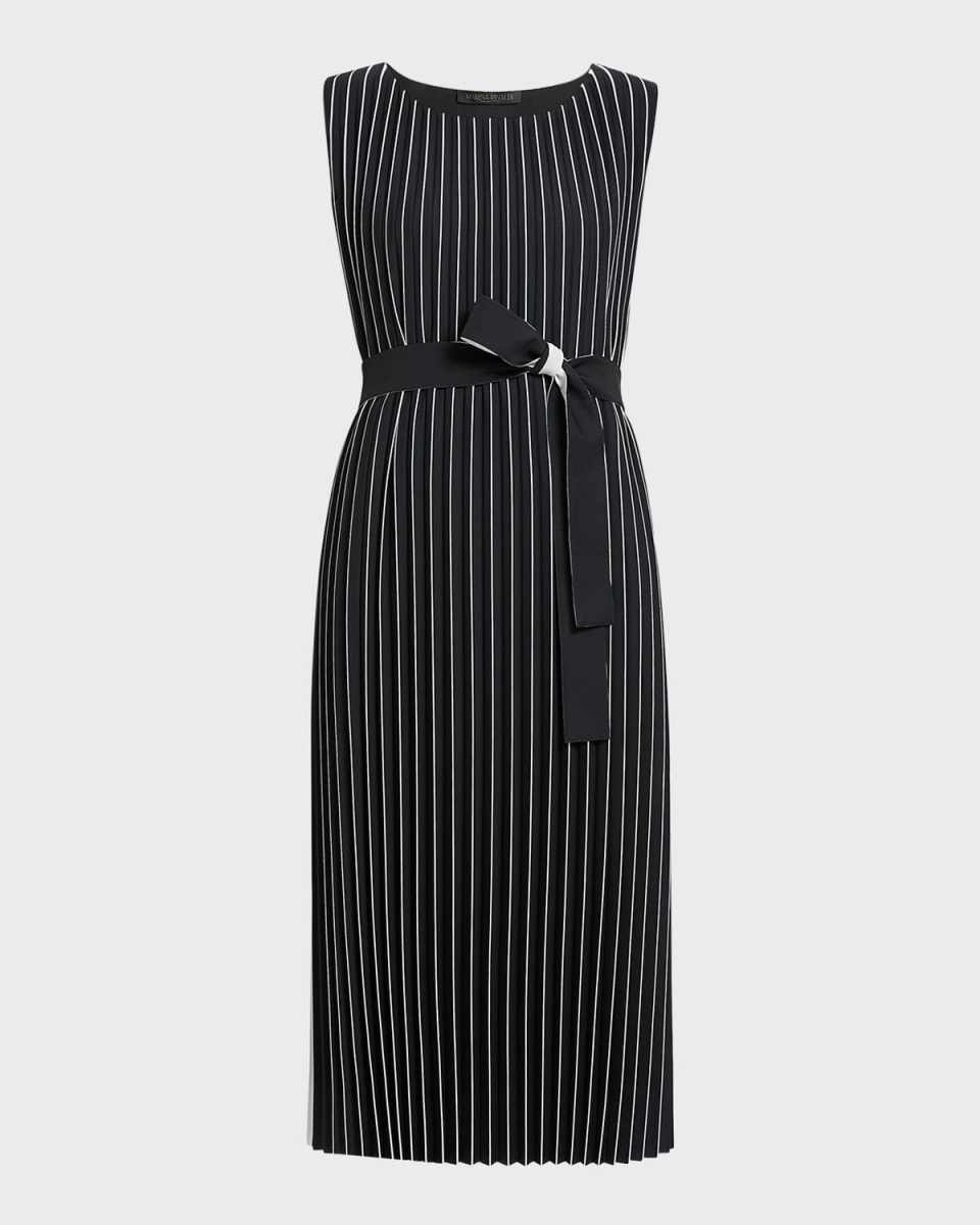 Plus Size Zingaro Pleated Two-Tone Midi Dress