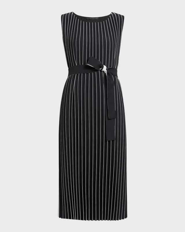Plus Size Zingaro Pleated Two-Tone Midi Dress