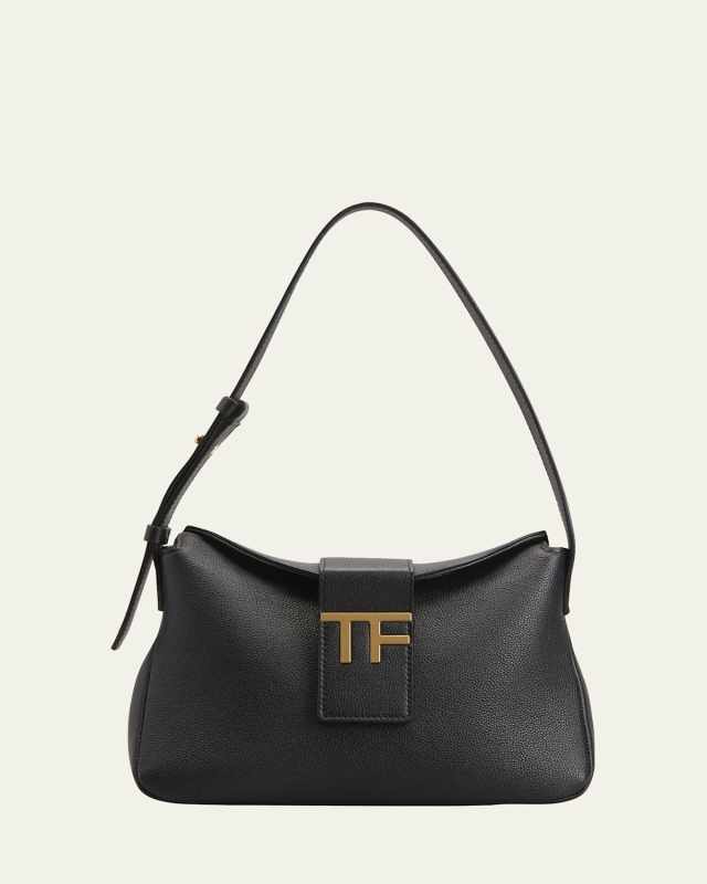 TF Mini Hobo in Grained Leather