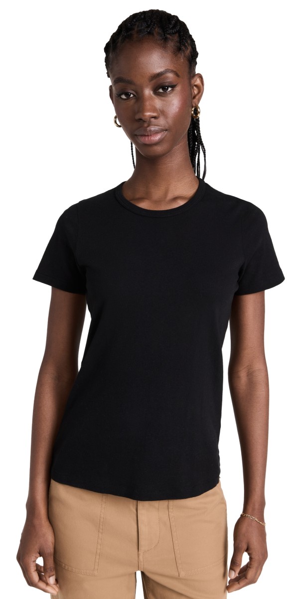 Jenni Kayne Cotton Slim Tee Black