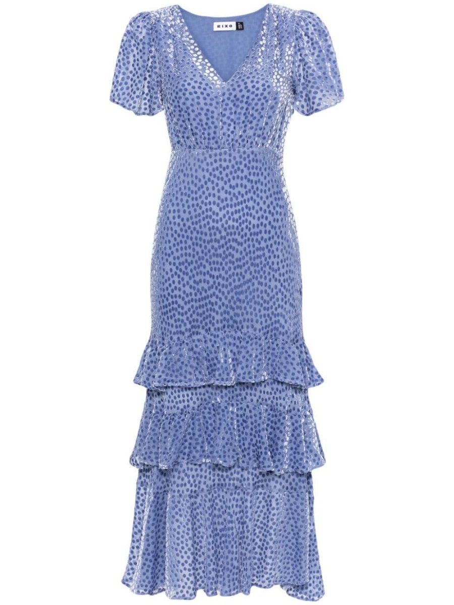 Gilly ruffled midi dress
