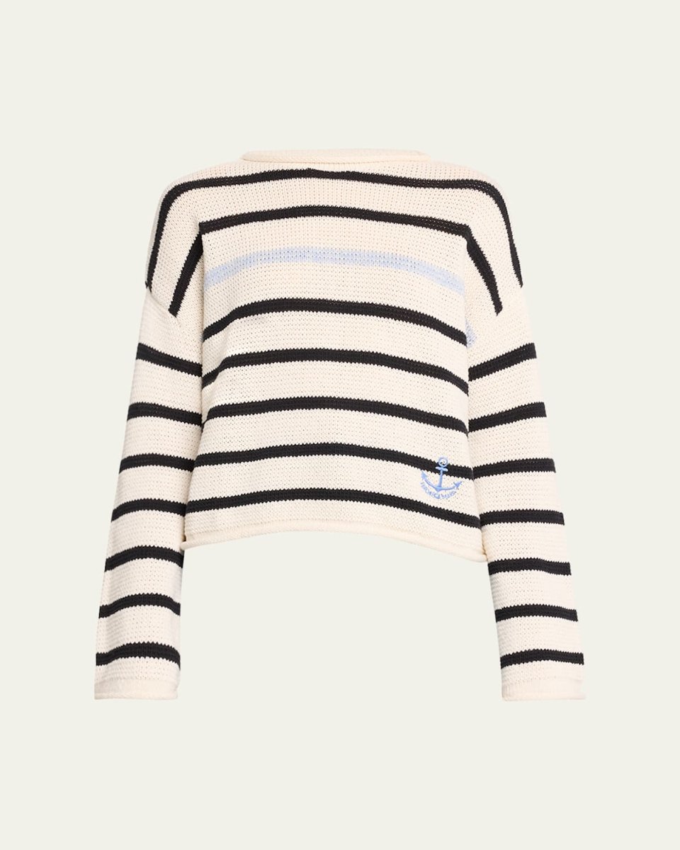 Rory Stripe High-Neck Sweat