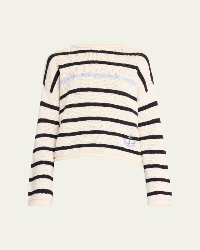 Rory Stripe High-Neck Sweat