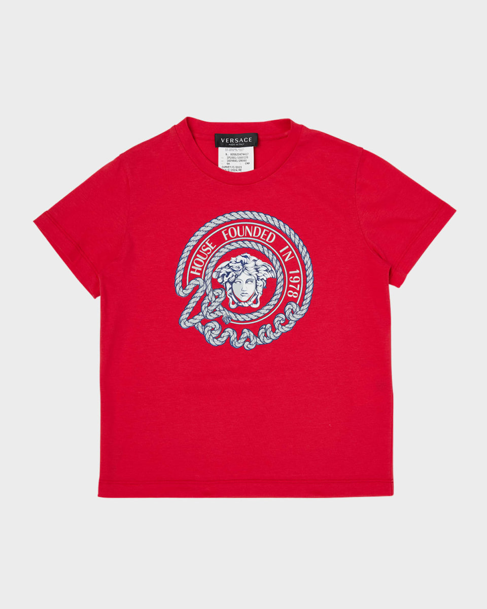 Boy's Medusa Marine Print Jersey T-Shirt, Size 4-6