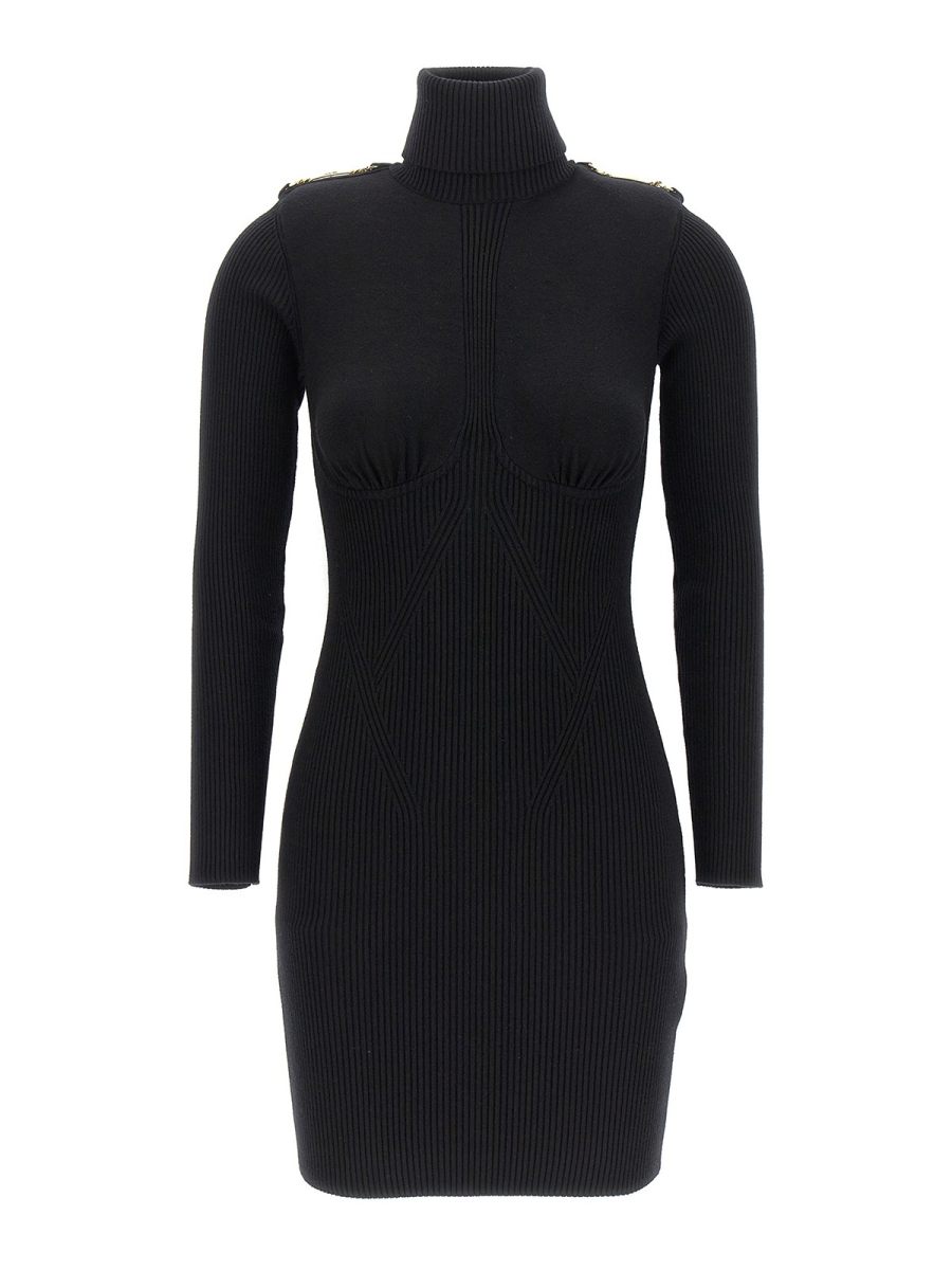 Elisabetta Franchi Robe Au Genou - Noir