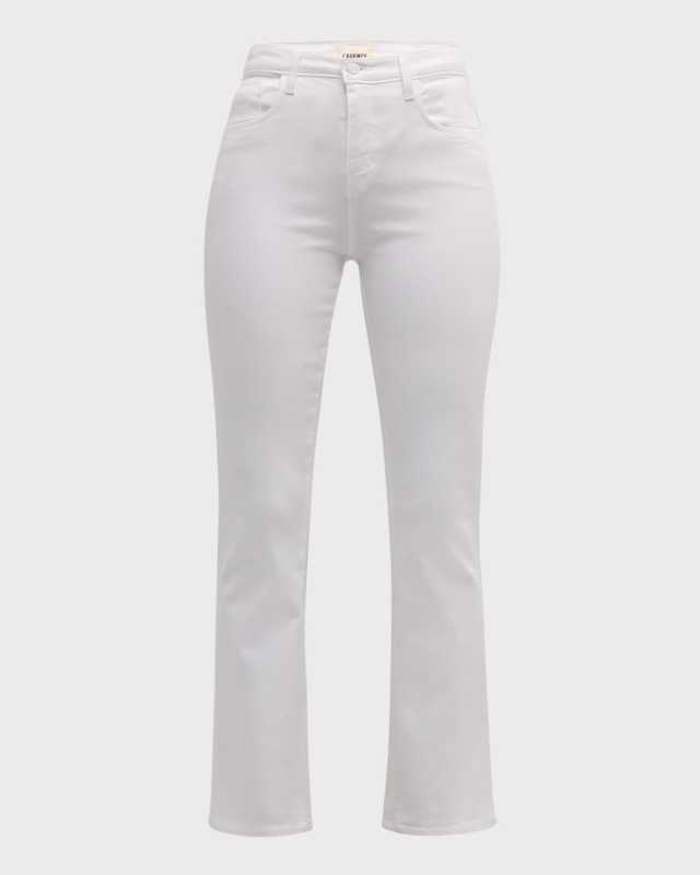 Tati High-Rise Cropped Micro Bootcut Jeans
