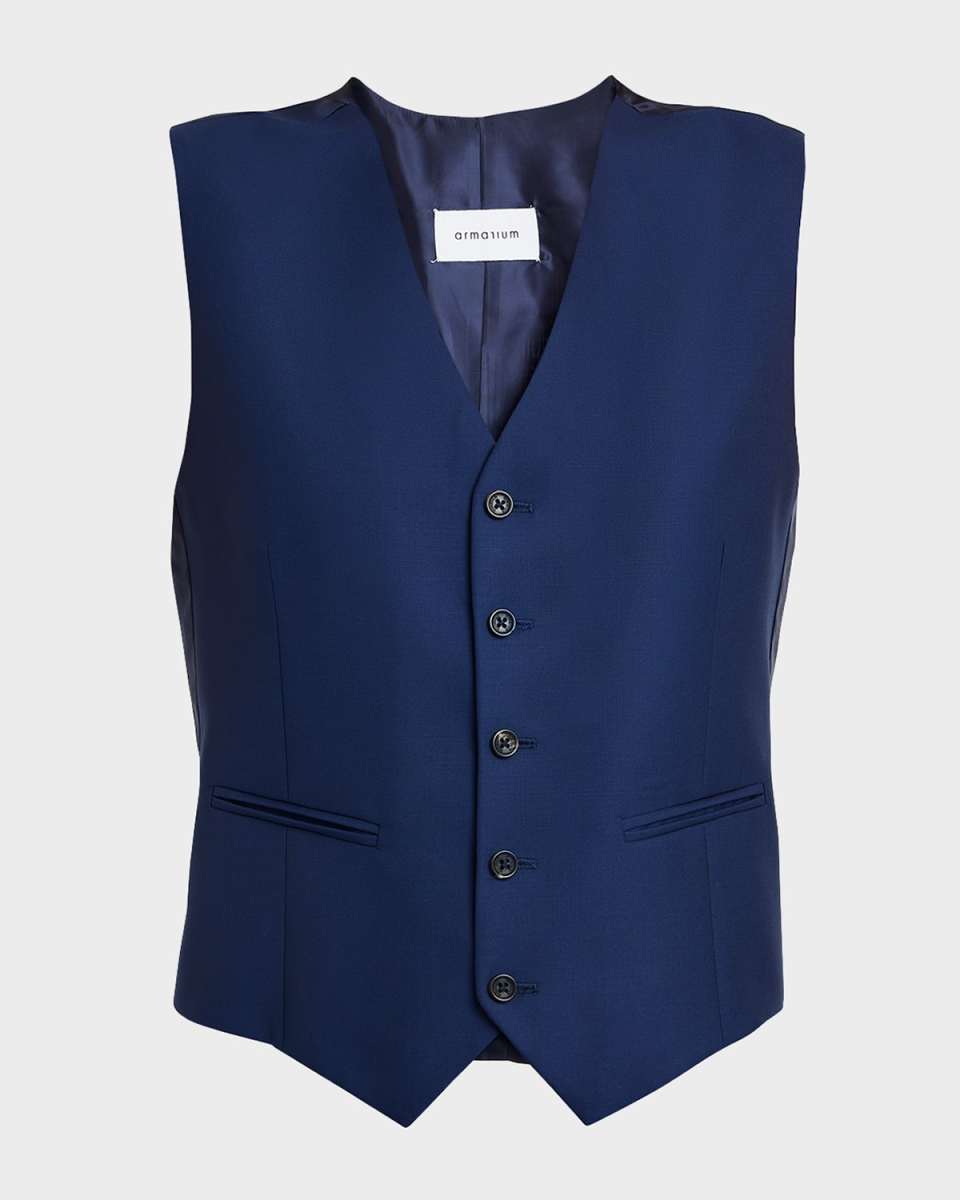 Mark Wool Single-Breasted Vest