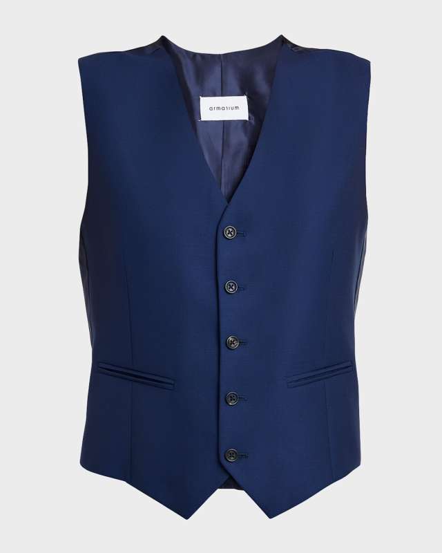 Mark Wool Single-Breasted Vest