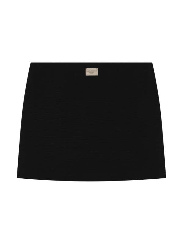 logo-plaque mini skirt