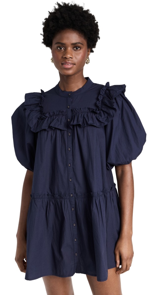 Cleobella Tatiana Mini Dress Navy