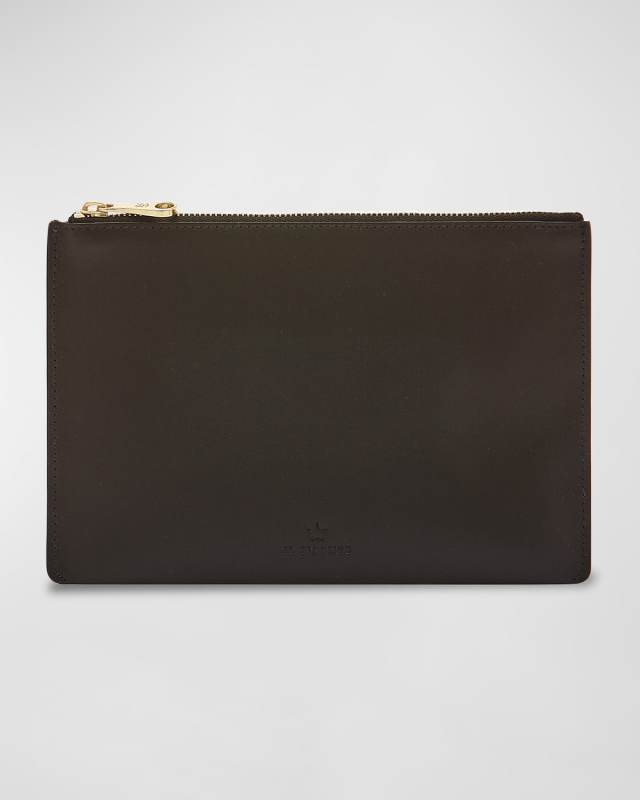 Oliveta Zip Vacchetta Leather Card Case