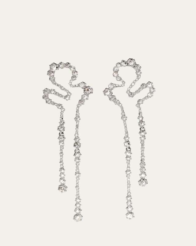Punk Royale Crystal Cascade Post Earrings