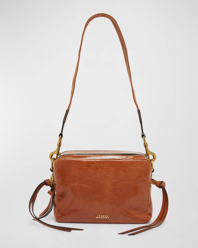 Wardy Camera Leather Crossbody Bag
