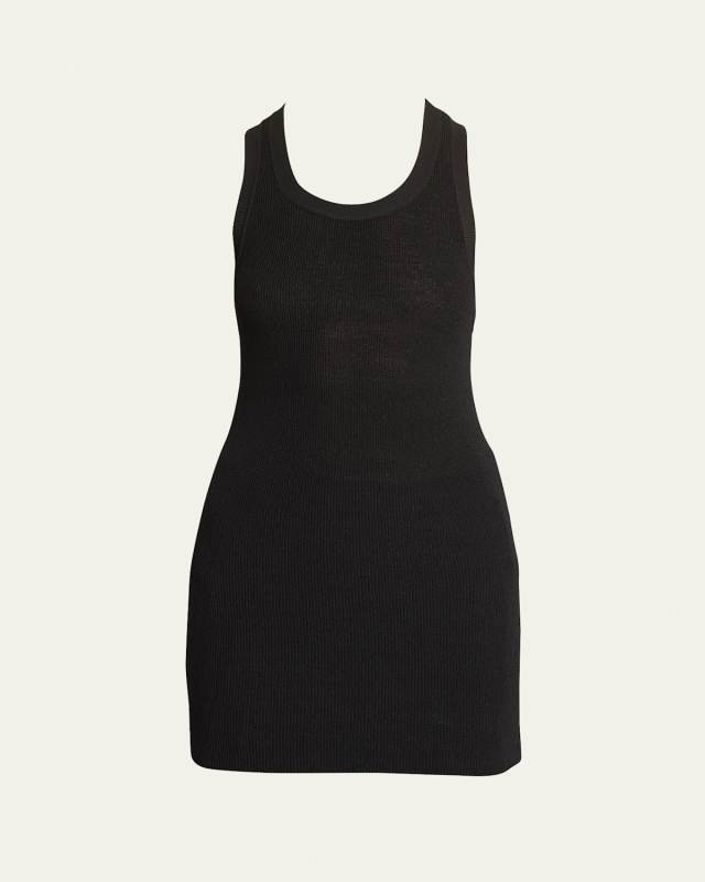 Matte Viscose Ribbed Knit Tank Top