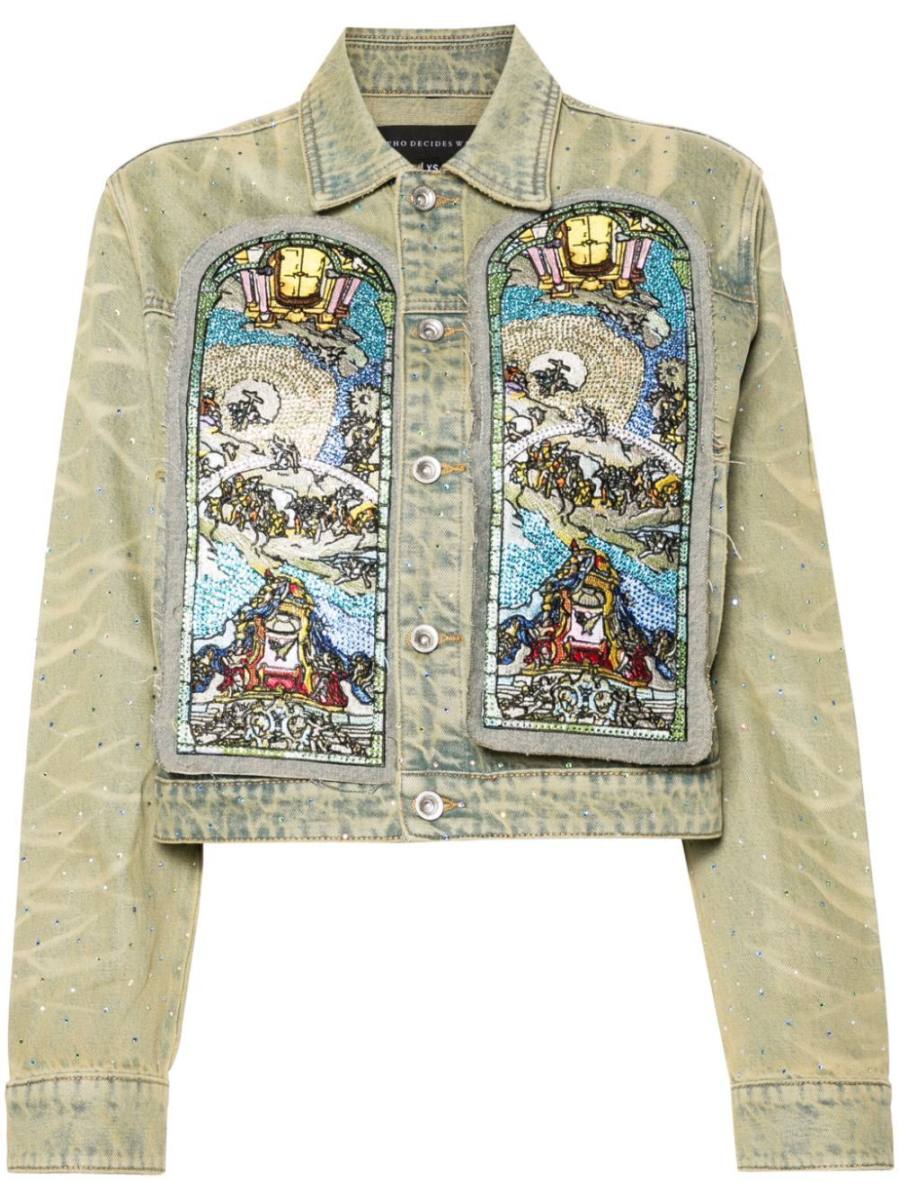 rhinestone denim jacket