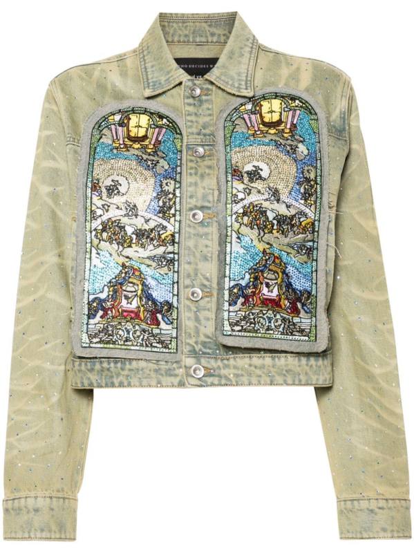 rhinestone denim jacket