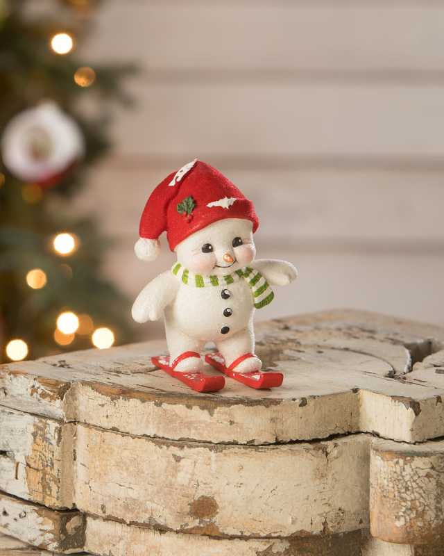 Skiing Snowman Christmas Decoration