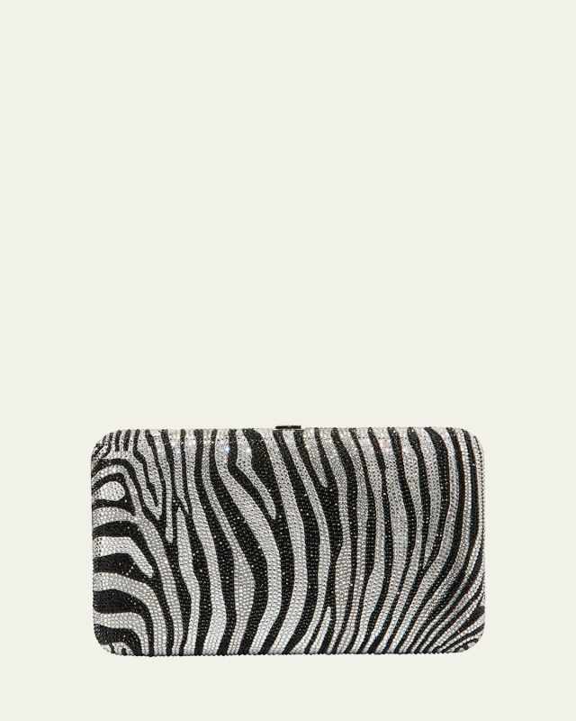 Seamless Zebra Crystal Clutch Bag
