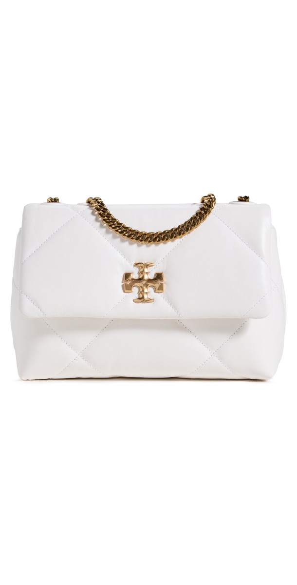Tory Burch Small Kira Diamond Convertible Shoulder Bag Blanc
