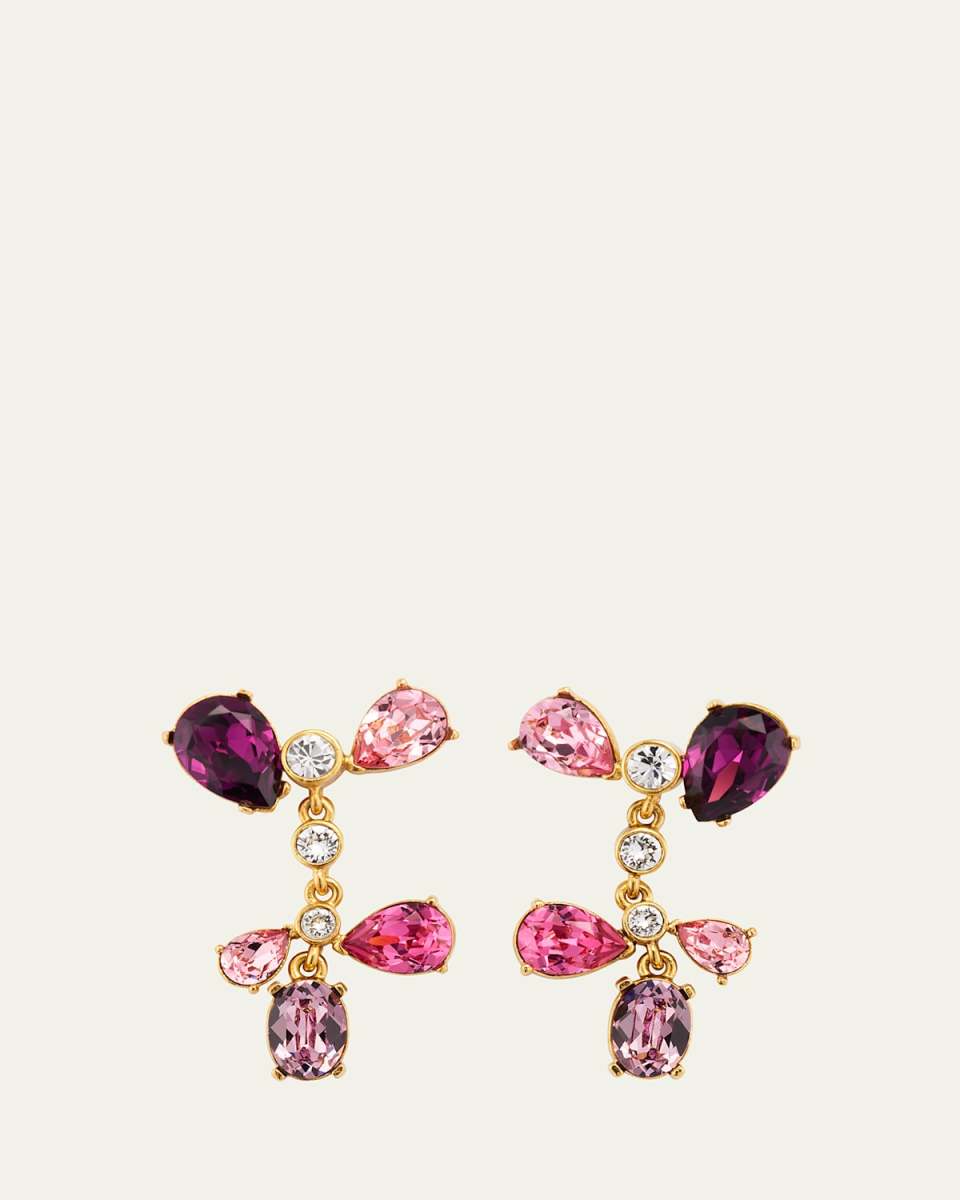 Crystal Cactus Chandelier Earrings