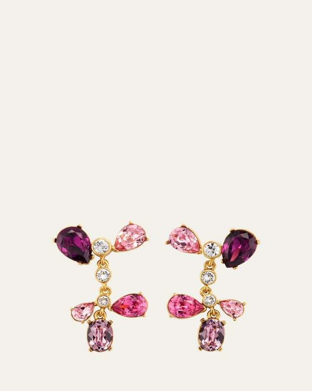 Crystal Cactus Chandelier Earrings