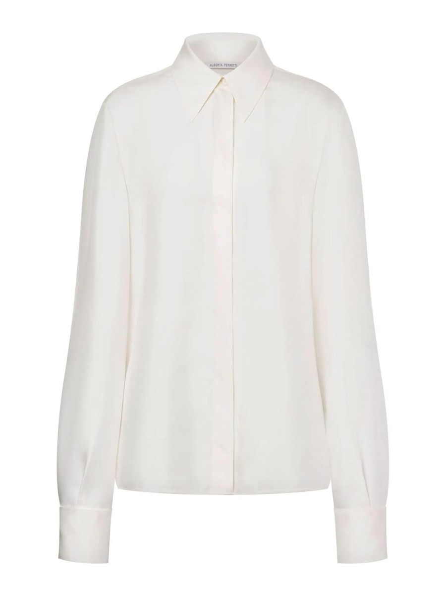 Alberta Ferretti Chemise - Crème