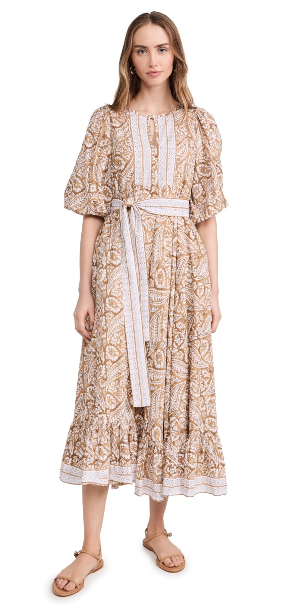 Marea House Dress Tinsel Limoges Print