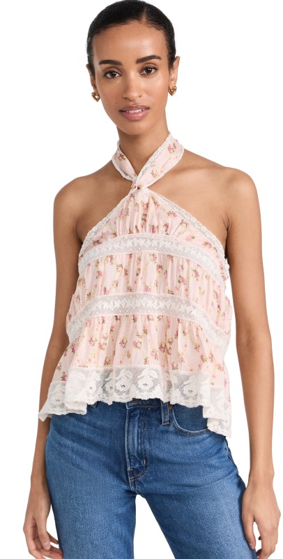LoveShackFancy Alessandro Top Cherry Kisses