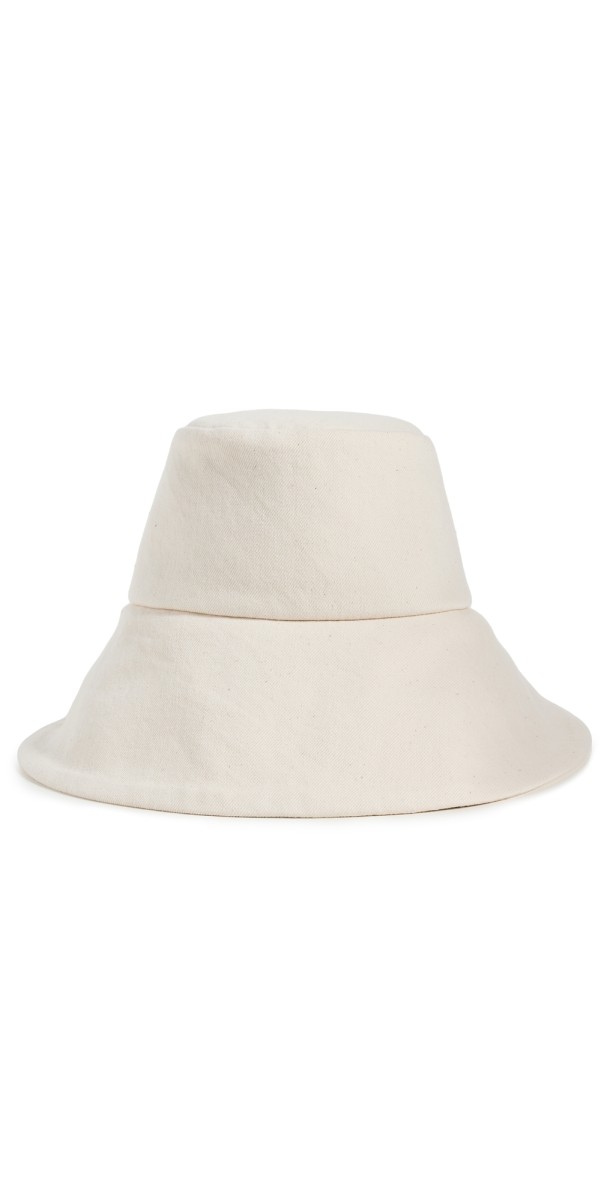 Janessa Leone Walker Canvas Hat Off White