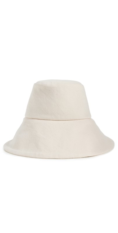 Janessa Leone Walker Canvas Hat Off White