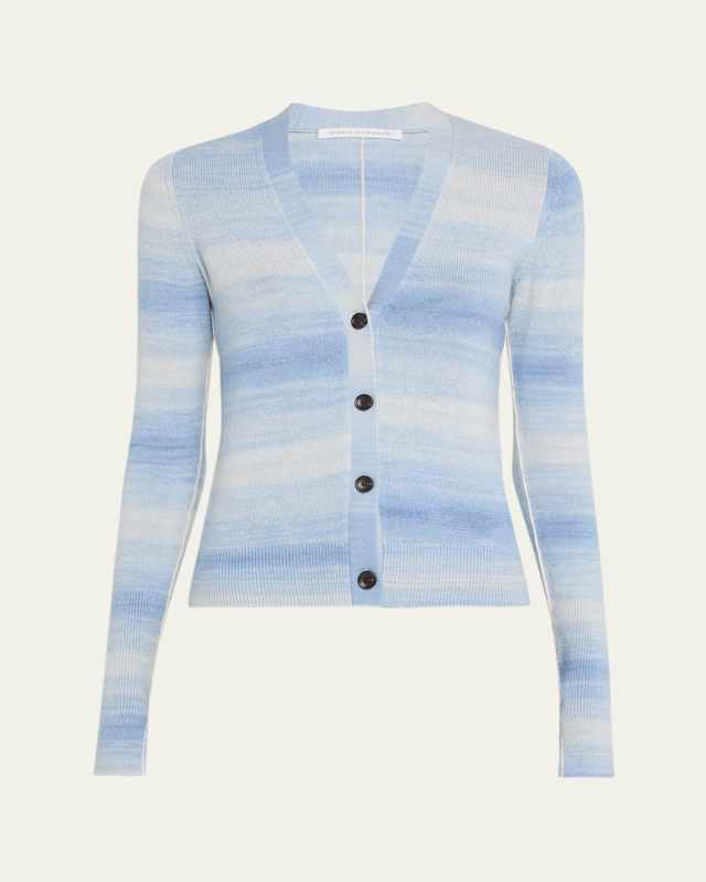 Cashmere-Blend Featherweight Slim Cardigan