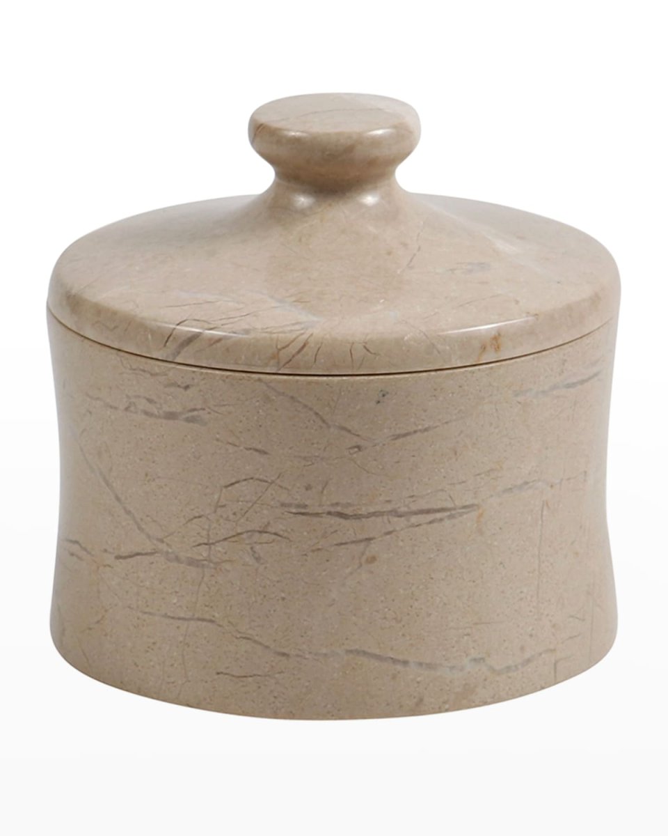 Myrtus Verona Beige Marble Canister