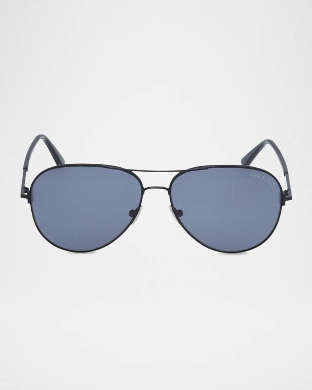 Clark Metal Aviator Sunglasses