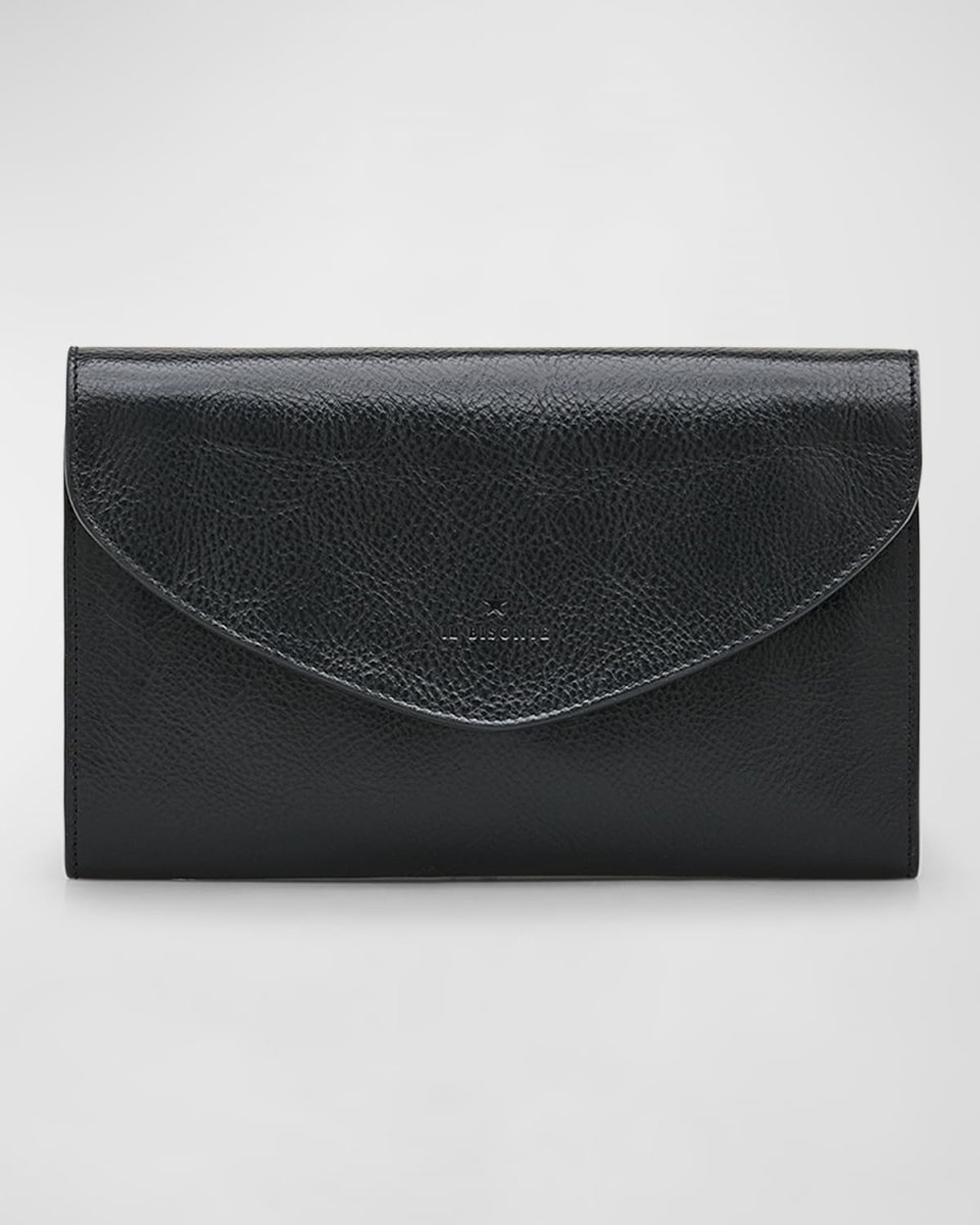 Bigallo Envelope Flap Leather Clutch Bag