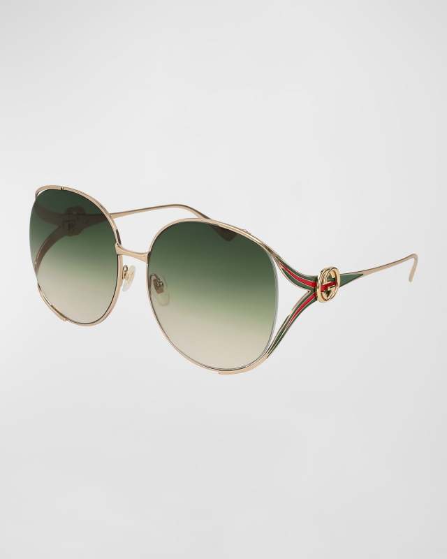 Oversized Oval GG Sunglasses