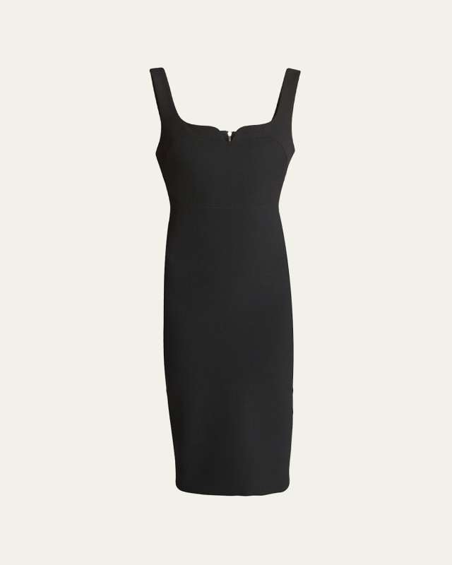 Body-Con Sleeveless Midi Dress