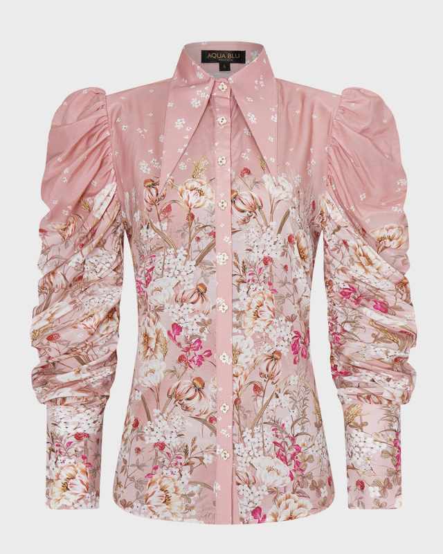 Jasmine Natalie Button-Front Blouse