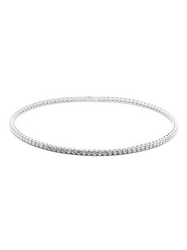 Tennis crystal-embellished necklace