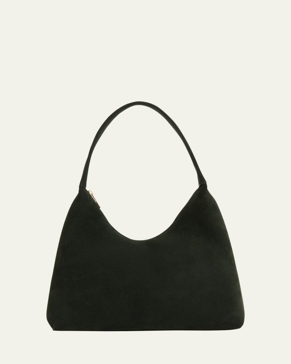 Candy Zip Suede Shoulder Bag