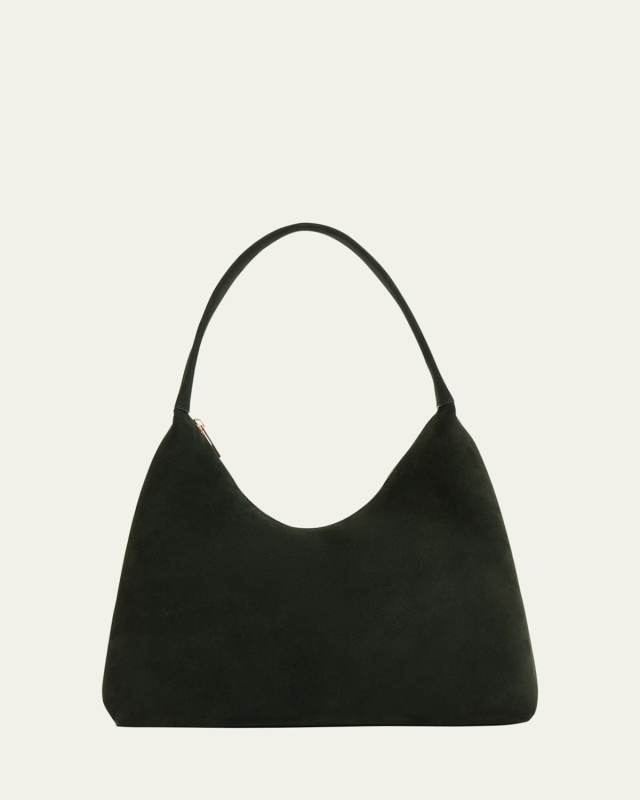 Candy Zip Suede Shoulder Bag