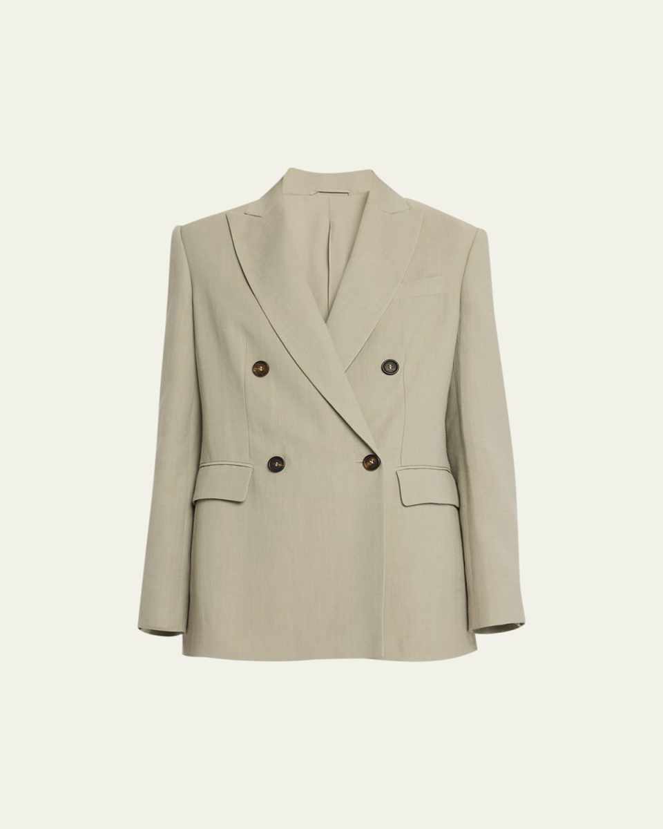 Linen Suit-Type Jacket