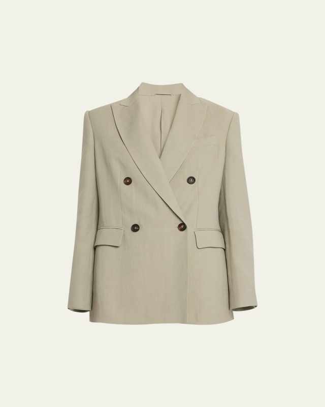 Linen Suit-Type Jacket