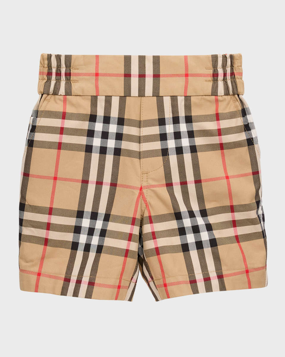 Boy's Hal Vintage Check Shorts, Size 6M-24