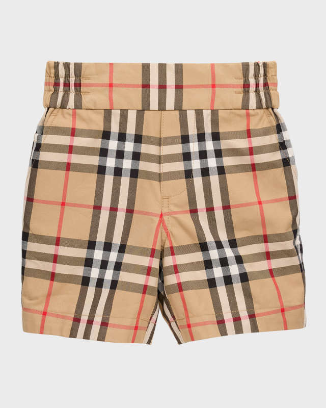 Boy's Hal Vintage Check Shorts, Size 6M-24