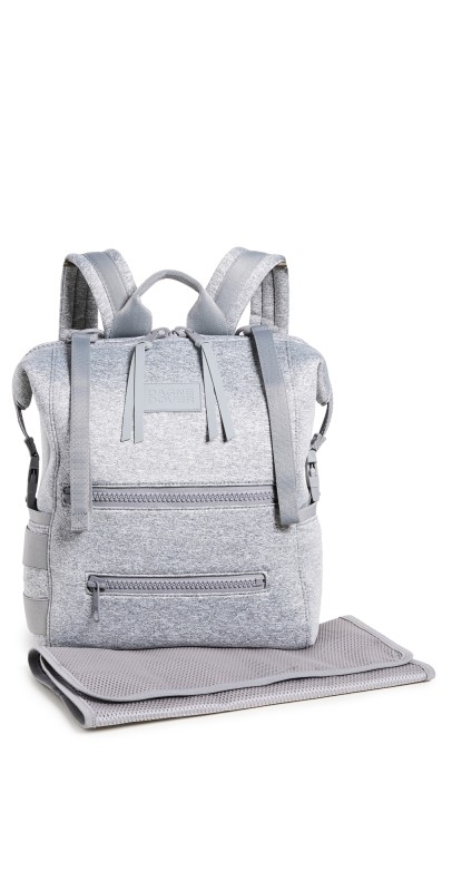 Dagne Dover Indi Medium Diaper Backpack Heather Grey