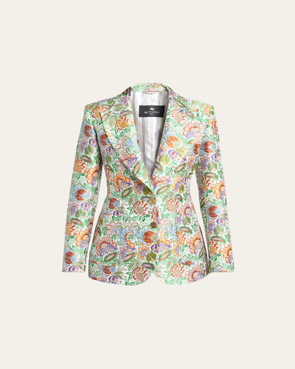 Tree of Life Jacquard Blazer
