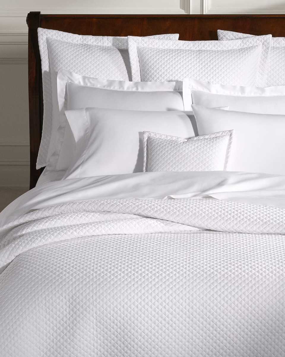 Quilted Sateen Argyle Quilt, KING