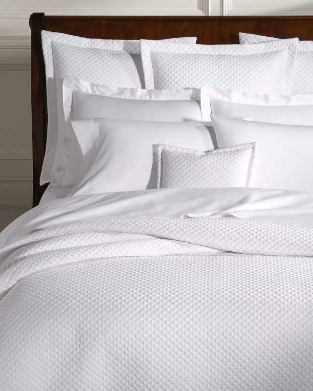 Quilted Sateen Argyle Quilt, KING